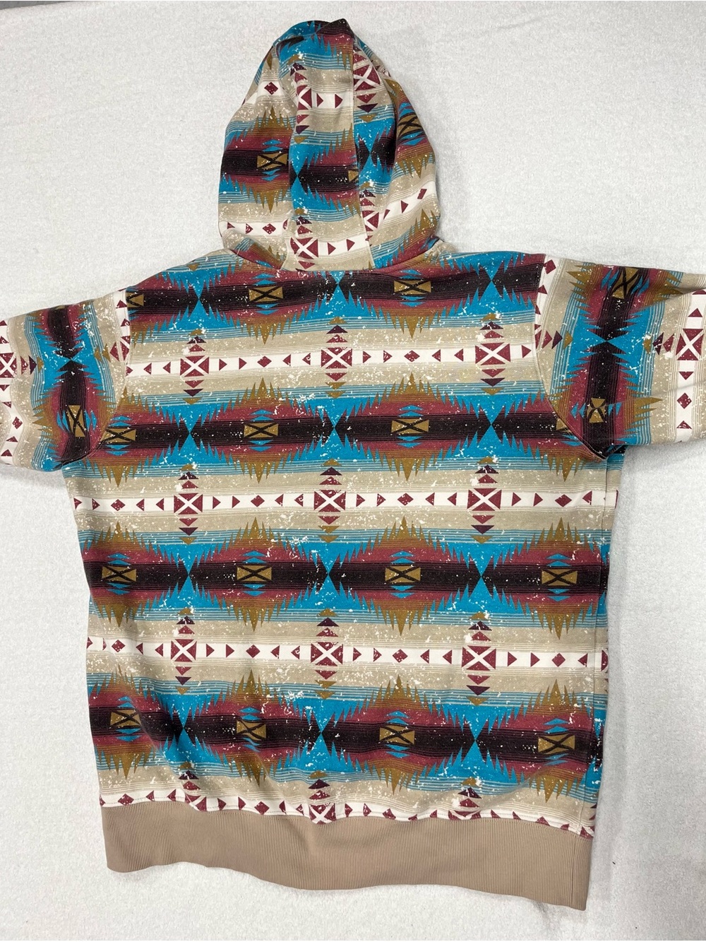 Ariat Lunas Pullover Hoodie with Southwestern/ Western Turquoise Print - Picture 2 of 10